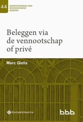 44-Beleggen via de vennootschap of privé - Marc Gielis - Paperback (9789463712521)