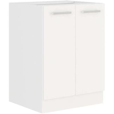 ATLAS Lage kast met 2 deuren - Wit decor - L60cm - Verkocht zonder werkblad