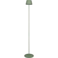 LED Vloerlamp - Trion Uraz - 1.5W - Warm Wit 3000K - Spatwaterdicht IP44 - USB Oplaadbaar - Rond - Pistachegroen - Metaal