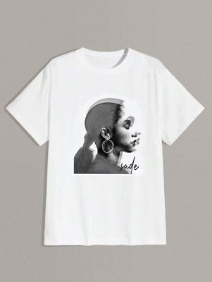 Bon&Bon Sade Love Story Graphic T-Shirt - 100% Cotton Unisex Loose Fit White / XL