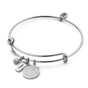CO88 Collection Zodiac 8CB 90431 Stalen armband - Sterrenbeeld Weegschaal - Zilverkleurig