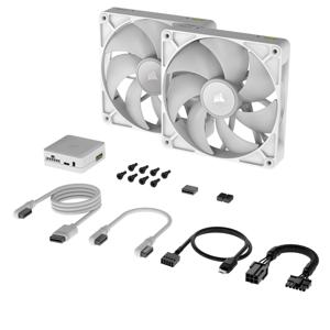Corsair iCUE LINK RX140 RGB Computer behuizing Ventilator 14 cm Wit 2 stuk(s)