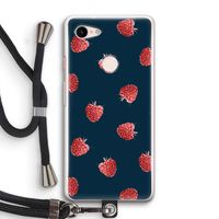 Framboosjes: Pixel 3 Transparant Hoesje met koord Framboosjes: Pixel 3 Transparant Hoesje met koord