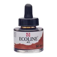Ecoline • vloeibare waterverf fles 30ml sienna gebrand 411