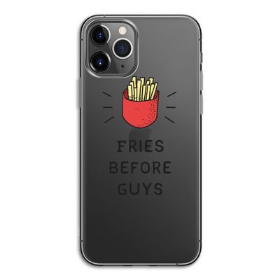Fries before guys: iPhone 11 Pro Transparant Hoesje