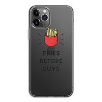 Fries before guys: iPhone 11 Pro Transparant Hoesje