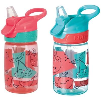 NUBY Incredible Gulp 2-pack 360ml Aardbeien Waterflessen