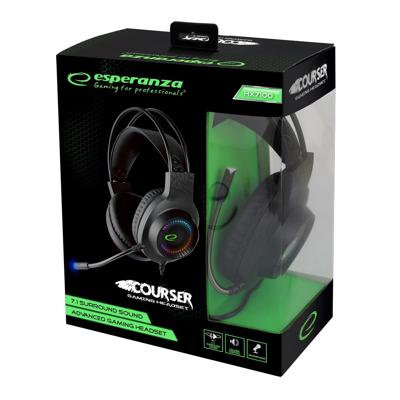 Esperanza EGH7100 Koptelefoon met microfoon Hoofdband Zwart