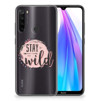 Xiaomi Redmi Note 8T Telefoonhoesje met Naam Boho Stay Wild Xiaomi Redmi Note 8T Telefoonhoesje met Naam Boho Stay Wild