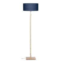 GOOD&MOJO Vloerlamp Fuji - Blauw|Bamboe - Ø47cm