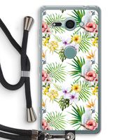 Gele kuif: Sony Xperia XZ2 Compact Transparant Hoesje met koord
