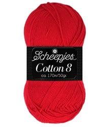 Scheepjes Cotton 8 510 Red