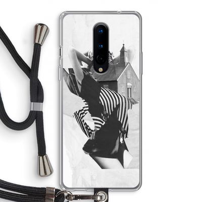 House: OnePlus 8 Transparant Hoesje met koord