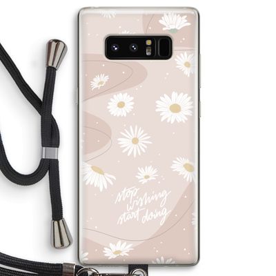 Daydreaming becomes reality: Samsung Galaxy Note 8 Transparant Hoesje met koord