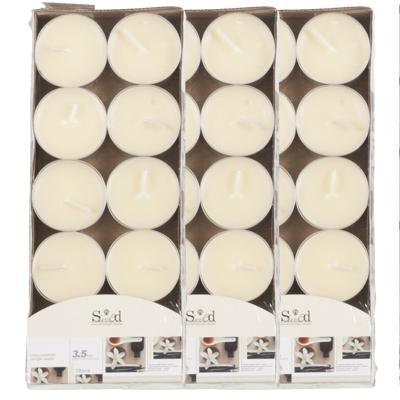 Arti Casa Geurtheelichtjes - 40x stuks - vanille - cremewit - was - 3,5 uur