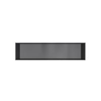 Hotbath &MORE Inbouwbox of inbouwnis - 30x120x10 - Geborsteld zwart PVD BOX120MBP