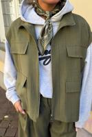 Margaux Lonnberg gilet Gilma kaki