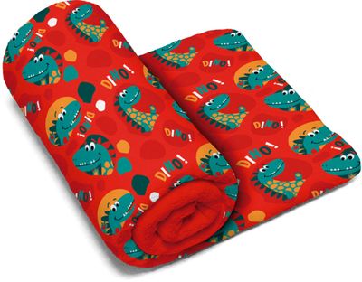 Arditex fleecedeken Dino 95 x 150 cm polyester rood Arditex fleecedeken Dino 95 x 150 cm polyester rood