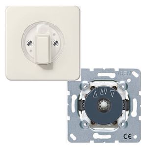 Jung CD500 jaloezieschakelaar met draaiknop creme