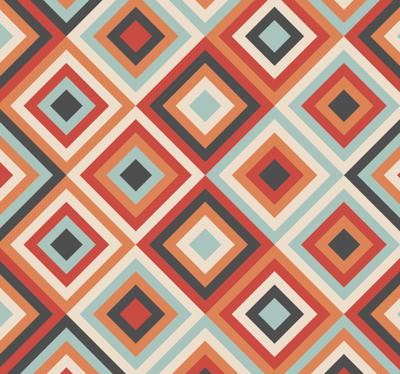 Tribale boho patroon behang woonkamer