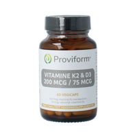 Vitamine K2 200mcg & D3 75mcg 60 Vegetarische capsules