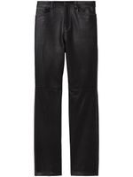 Proenza Schouler White Label pantalon droit en cuir - Noir - thumbnail