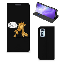 OPPO Find X3 Lite Magnet Case Giraffe - thumbnail