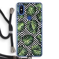 Geometrische jungle: Xiaomi Mi Mix 3 Transparant Hoesje met koord Geometrische jungle: Xiaomi Mi Mix 3 Transparant Hoesje met koord