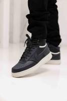 Nike Court Vision Mid Sneakers Heren Donkergrijs - Maat 44.5 - Kleur: Donkergrijs | Soccerfanshop