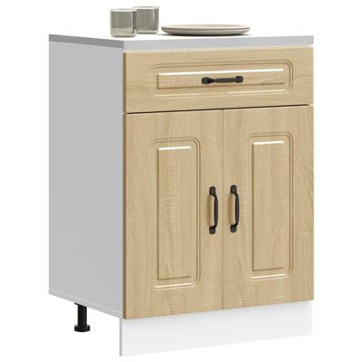Keuken onderkast Kalmar bewerkt hout sonoma eikenkleurig