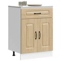 Keuken onderkast Kalmar bewerkt hout sonoma eikenkleurig