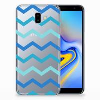 Samsung Galaxy J6 Plus (2018) | TPU bumper | Zigzag Blauw