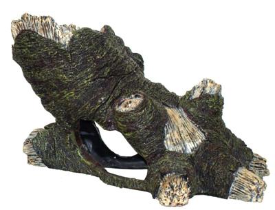 Polyresin ornament boomstronk breed 38x23x23 cm - Gebr de boon
