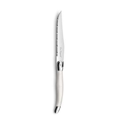 Vleesmessenset Lou Laguiole Rustic Wit Metaal 13 cm Vleeswaren (6 Stuks)