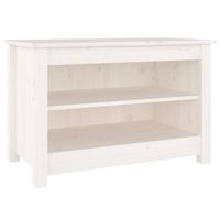 The Living Store Schoenenbank Grenenhout - Wit - 70 x 38 x 45.5 cm - Trendy ontwerp