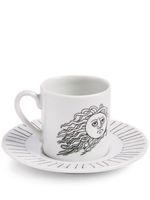 Fornasetti tasse Solitario en porcelaine - Blanc