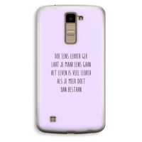 Gek: LG K10 (2016) Transparant Hoesje Gek: LG K10 (2016) Transparant Hoesje
