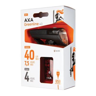 Axa Verlichtingset greenline 40 lux