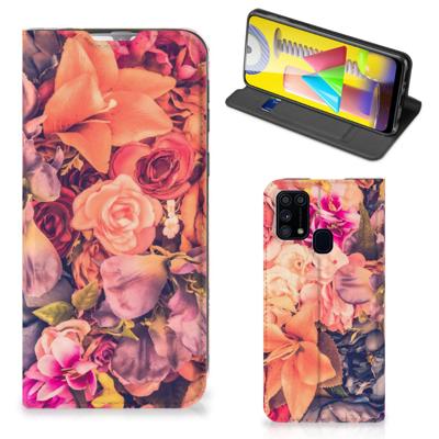 Samsung Galaxy M31 Smart Cover Bosje Bloemen