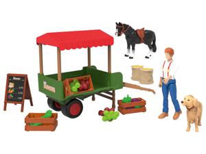 Playtive Animal Adventures-figuren-set M (Boerderij-marktkraam)