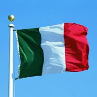 Polyester materiaal de Italiaanse nationale vlag maat: 150 * 90cm