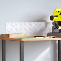 VidaXL Trap tread rechthoekig 2 pcs zilver 40 x 20 cm aluminium