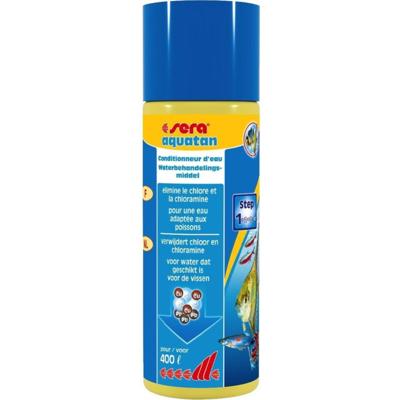 Sera Aquatan 100 ml - Snelle Waterbehandeling Aquarium, Neutraliseert Chloor & Metalen Sera Aquatan 100 ml - Snelle Waterbehandeling Aquarium, Neutraliseert Chloor & Metalen