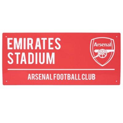 Arsenal FC Straatbord - Rood (40cm x 18cm)