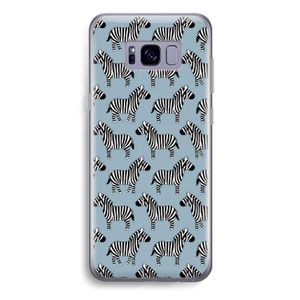 Zebra: Samsung Galaxy S8 Plus Transparant Hoesje