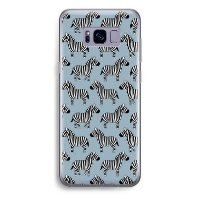 Zebra: Samsung Galaxy S8 Plus Transparant Hoesje