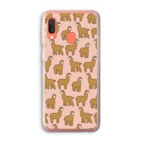 Alpacas: Samsung Galaxy A20e Transparant Hoesje