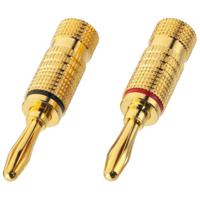 Monacor BP-100G kabel-connector Banana Goud - thumbnail