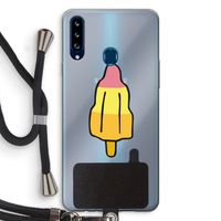 Raketijsje: Samsung Galaxy A20s Transparant Hoesje met koord