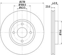 Remschijf 8DD355118181